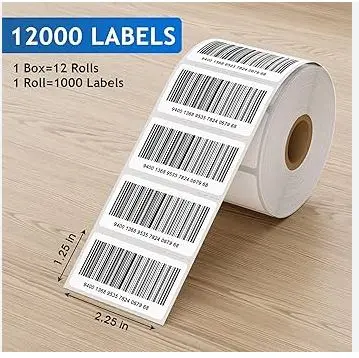 Barcode Label Sticker 25x12 (5000 pcs) Direct Thermal